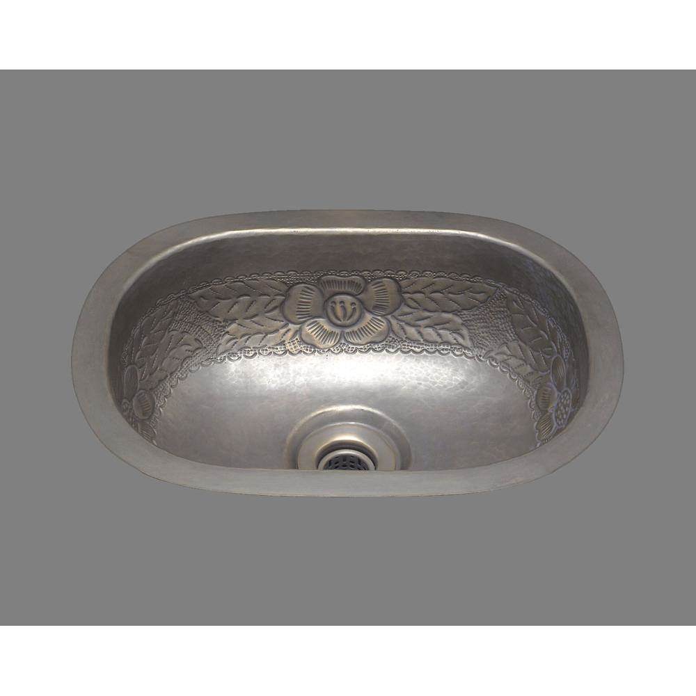 Alno Small Roval Bar Sink, Hammertone Pattern, Undermount and Drop In