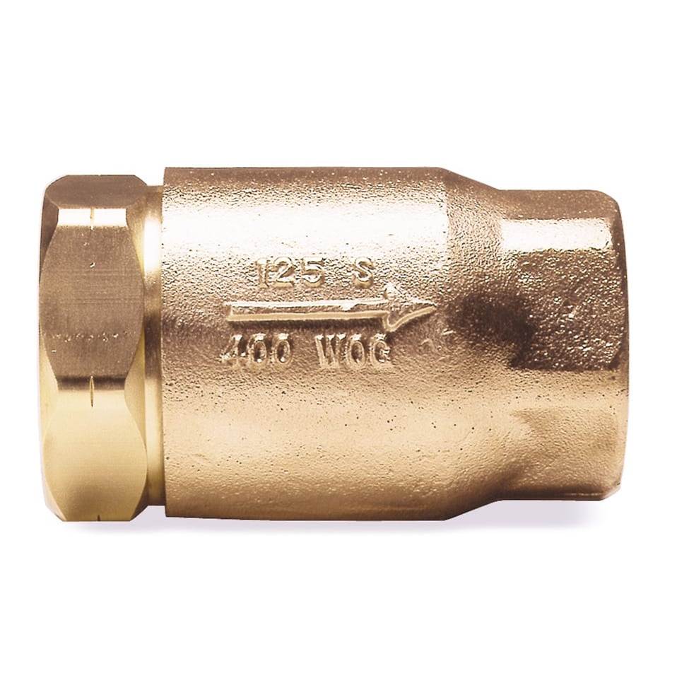 Apollo Bronze In-Line Soft Seat Check Valve, Oxygen Cleaned 2'' (2 X Fnpt)