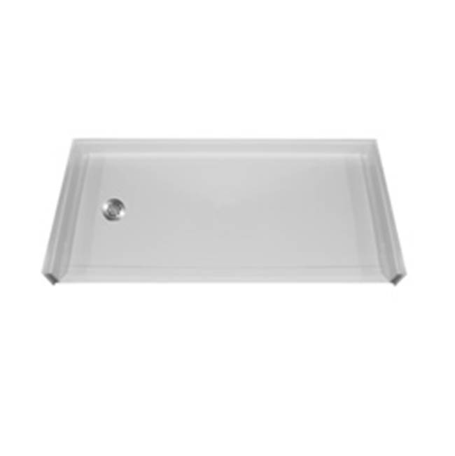 Aquarius Bathware 5'' AcrylX™ barrier-free shower base with Easy Base. (MPB 6030 BF 1.0 L/R)