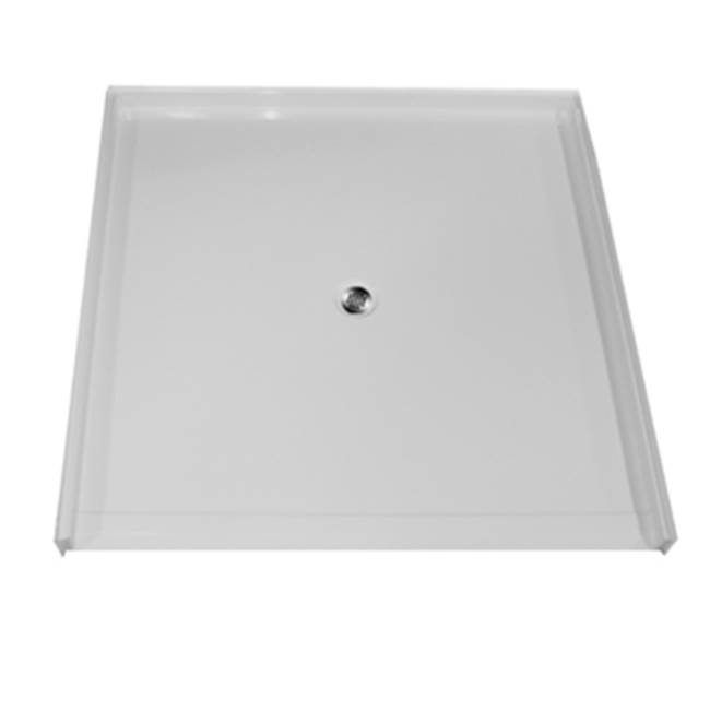 Aquarius Bathware 4'' interior dimension AcrylX™ barrier-free shower base with pre-leveled Easy Base. VA code compliant. (MPB 5050 BF 1.0 C)