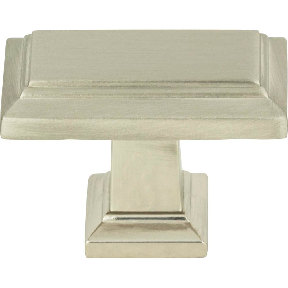 Atlas Sutton Place Rectangle Knob 1 7/16 Inch Brushed Nickel