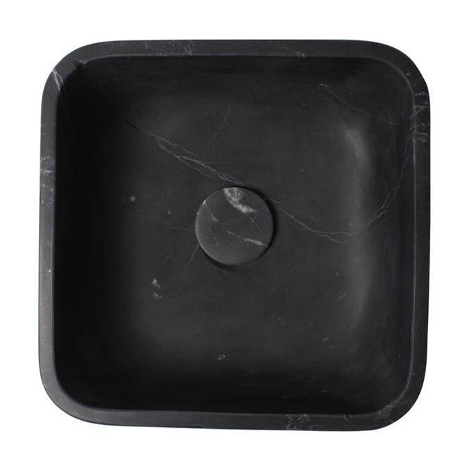 Barclay Maxton Rect Sink, 18''Honed Black Forest Marble