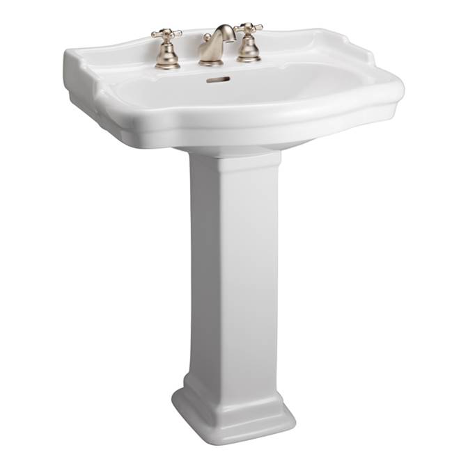 Barclay Stanford 660 Pedestal Lavatory8'' Widespread, White