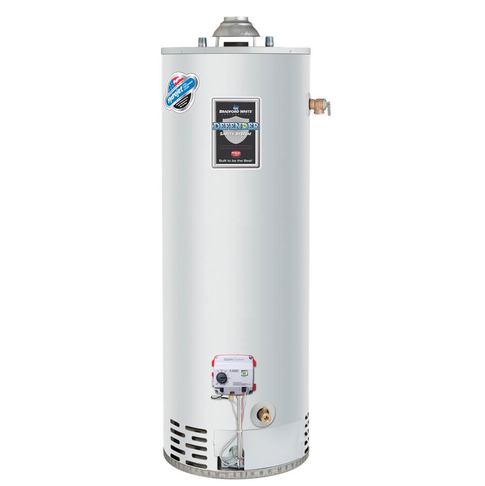Bradford White Defender Safety System®, 30 Gallon Tall Residential Gas (Liquid Propane) Atmospheric Vent Water Heater