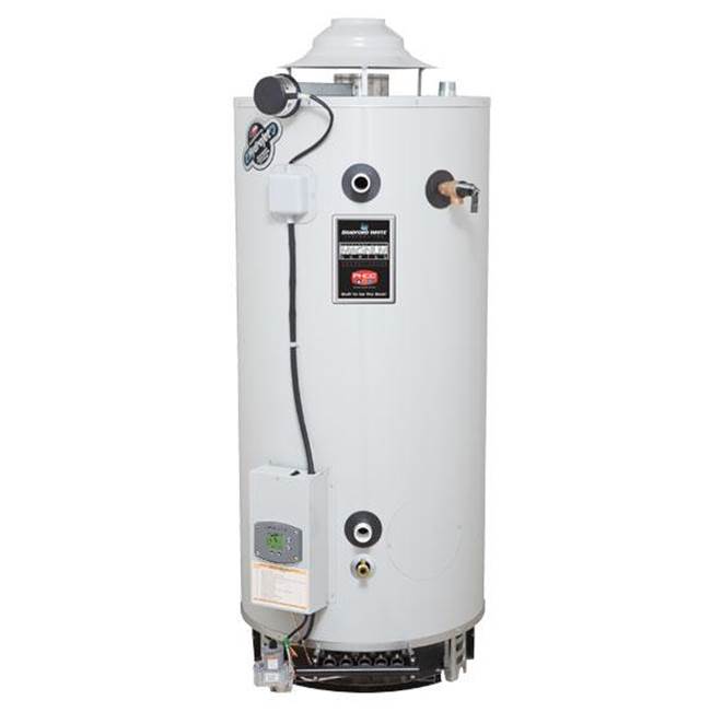 Bradford White 98 Gallon Commercial Gas (Natural) Atmospheric Vent Water Heater with Flue Damper and Electronic Ignition