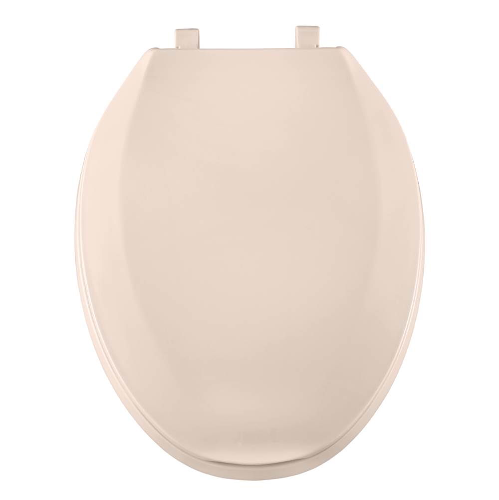 Centoco Luxury Plastic Toilet Seat, Closed Front With Cover, Biscuit, Elongated Bowl