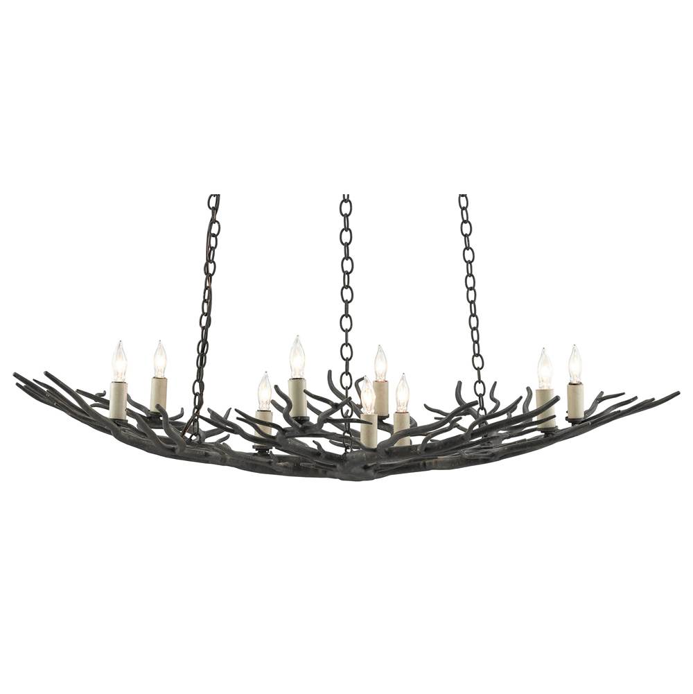 Currey And Company Rainforest Bronze Small Chandelier