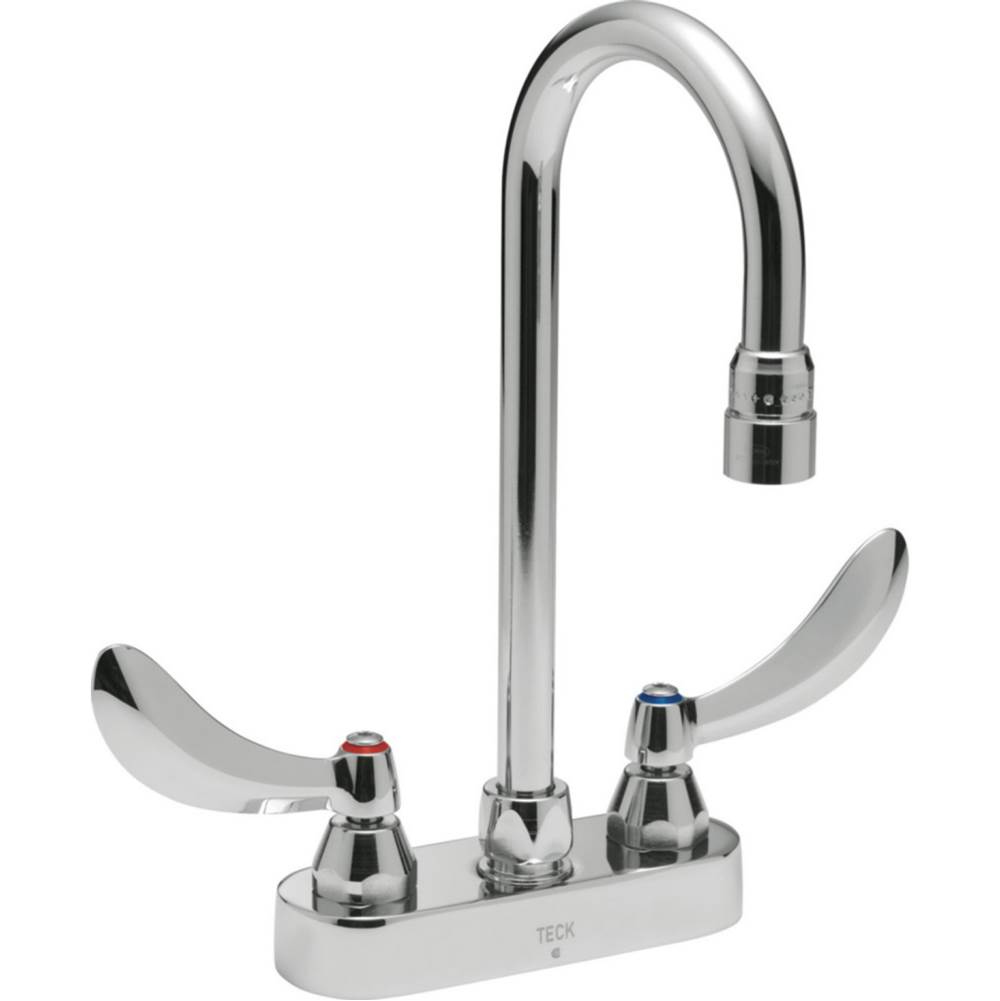 Delta Commercial Commercial 27C4 / 27C5 / 27C6: Two Handle 4'' Deck Mount Faucet
