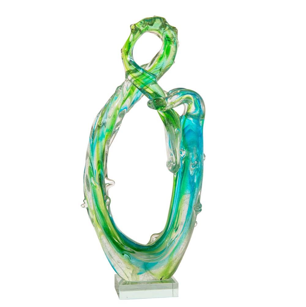 Dale Tiffany Braided Handcrafted Art Glass Sculpture