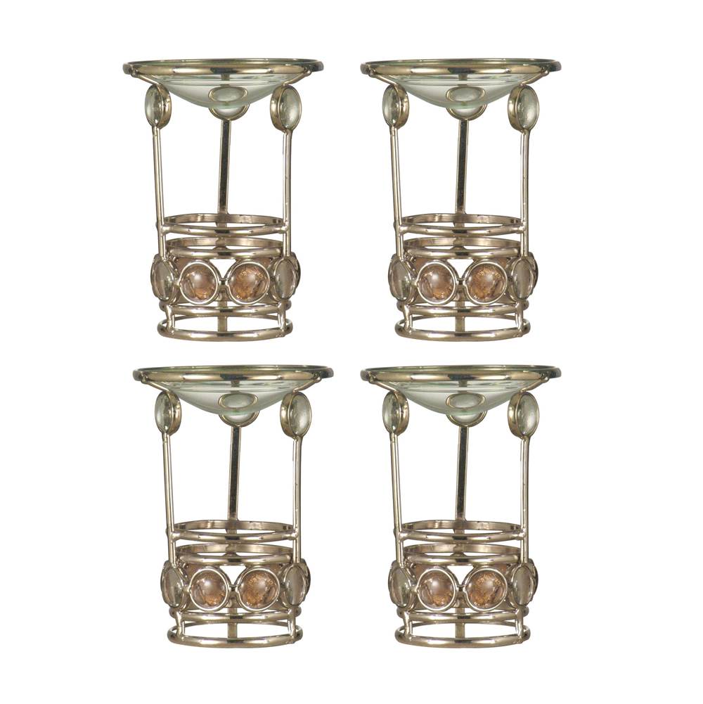 Dale Tiffany Fosca 4-Piece Candle Holder Votive Set (Candles Not Included)