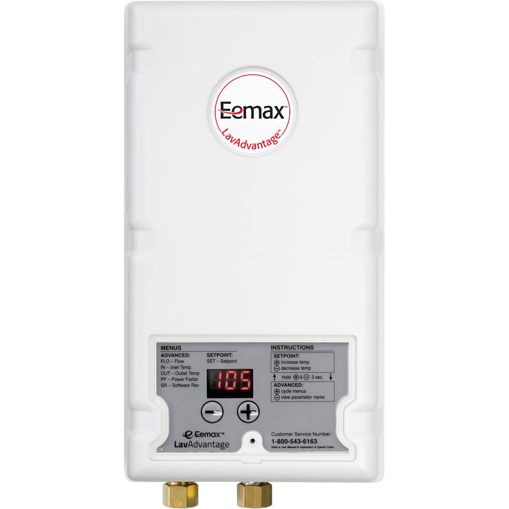 Eemax LavAdvantage 5.5kW 240V thermostatic tankless water heater for sanitation
