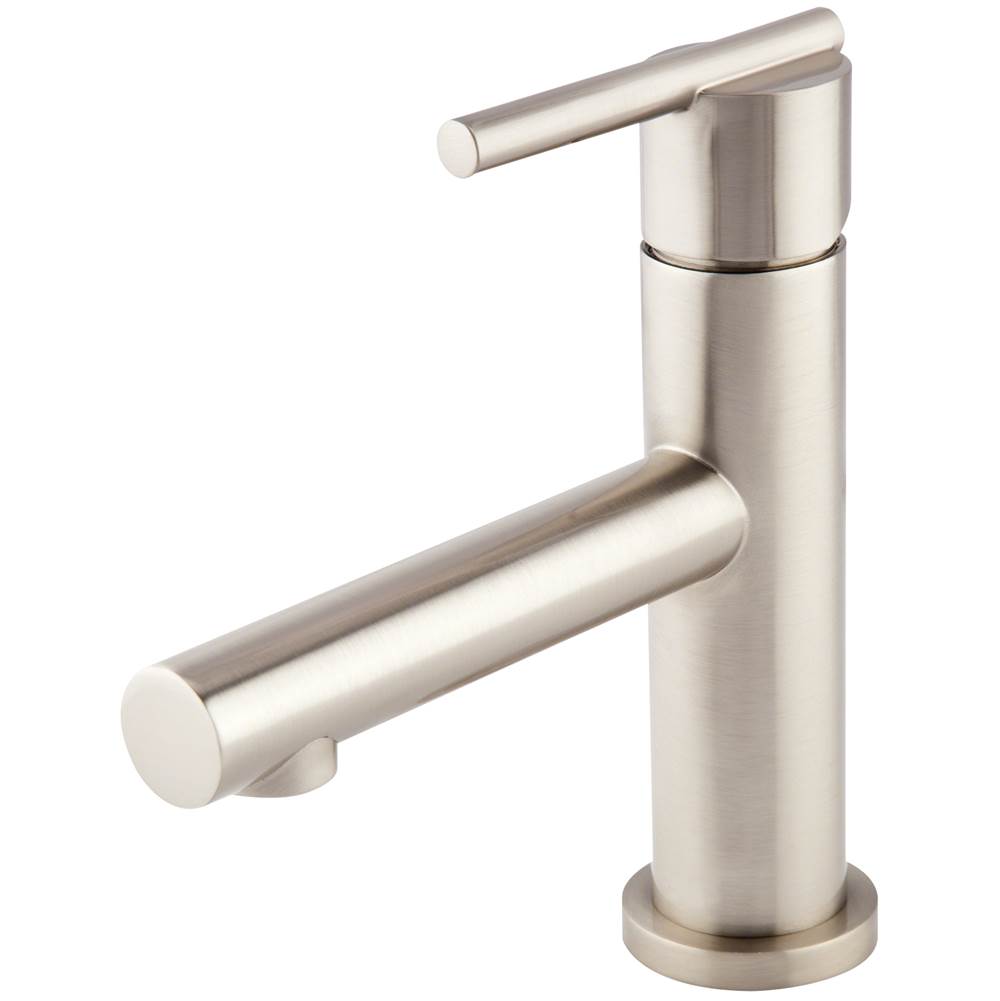 Gerber Plumbing Parma Trim Line 1H Lavatory Faucet Single Hole Mount w/ Metal Touch Down Drain & Optional Deck Plate Included 1.2gpm Brushed Nickel