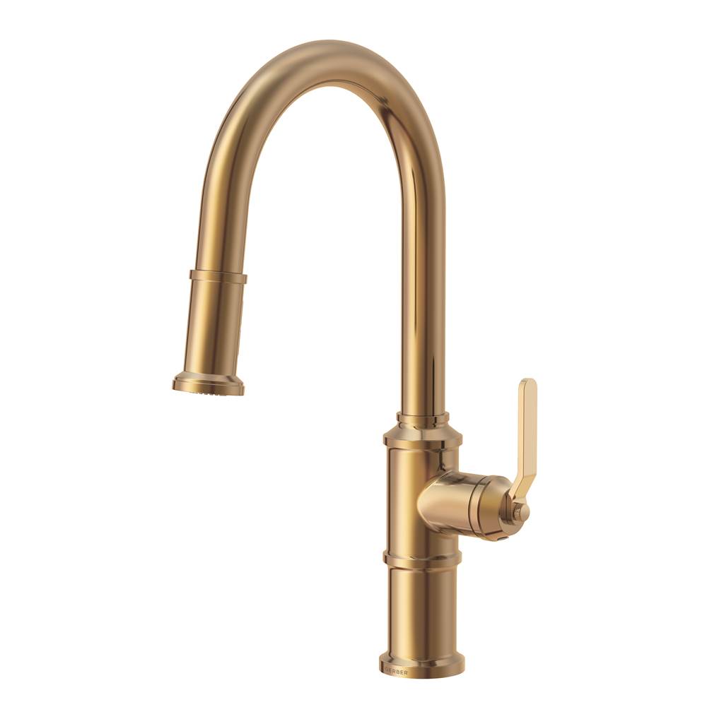 Gerber Plumbing Kinzie 1H Pull-Down Kitchen Faucet w/ Snapback Retraction 1.75gpm Brushed Bronze