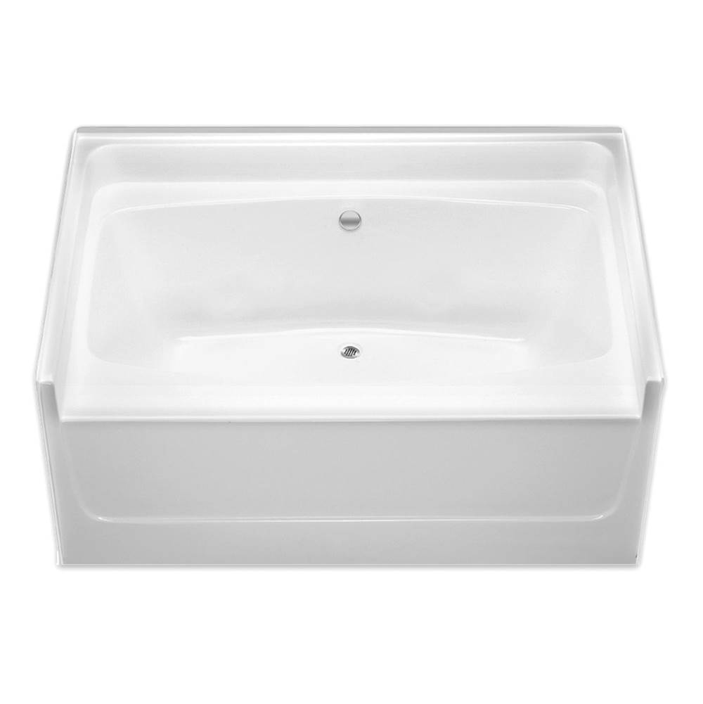 Hamilton Bathware Alcove AcrylX 60 x 43 x 28 Bath in White G6043TO