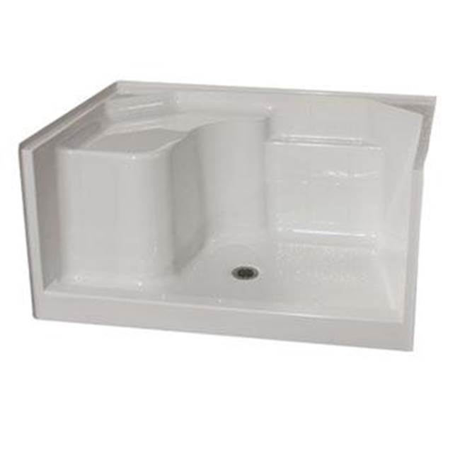 Hamilton Bathware AcrylX Shower Base in Biscuit MPB 3648 SH 1S 4.0
