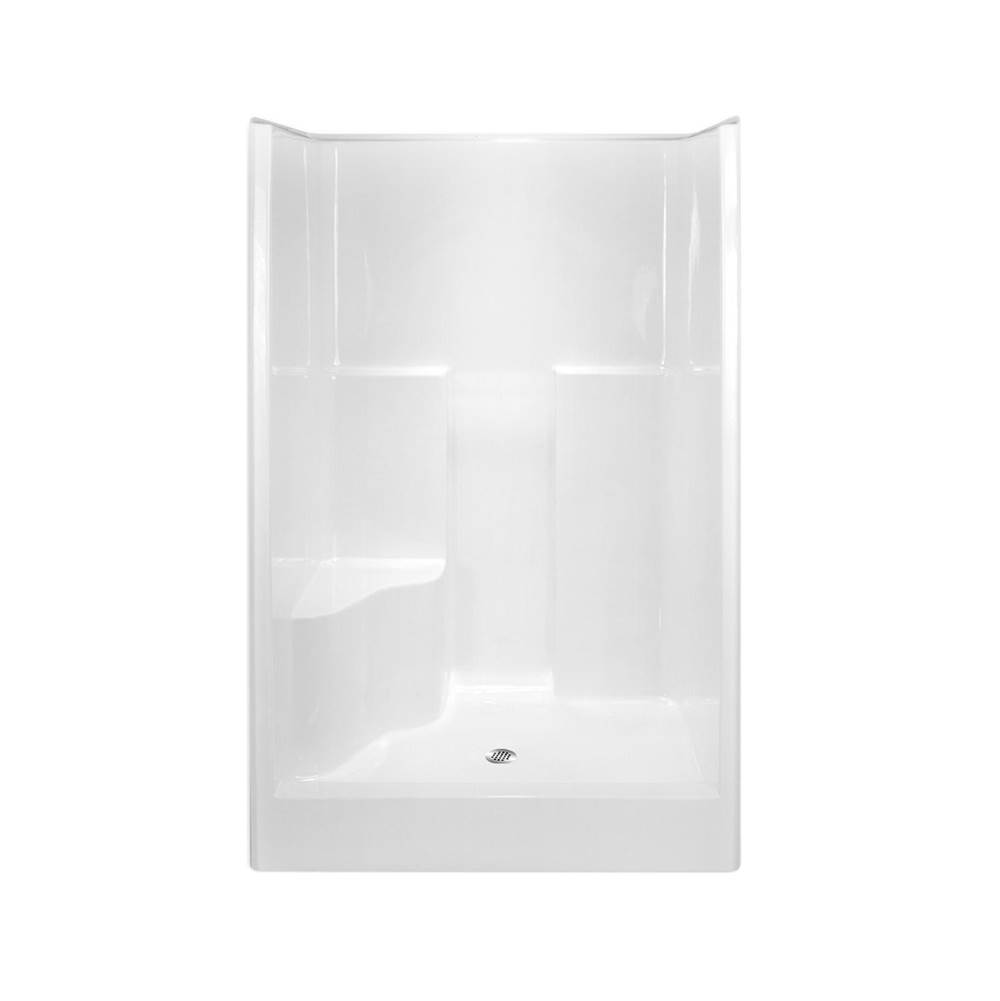 Hamilton Bathware Alcove AcrylX 37 x 48 x 75 Shower in Thunder Gray G4875SH1S