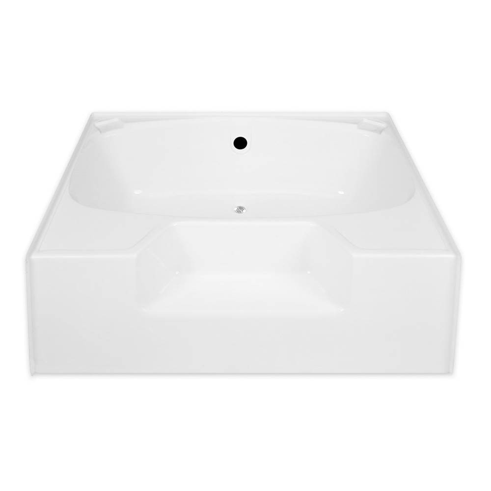 Hamilton Bathware Alcove AcrylX 54 x 41 x 18 Bath in White G5441TOWS