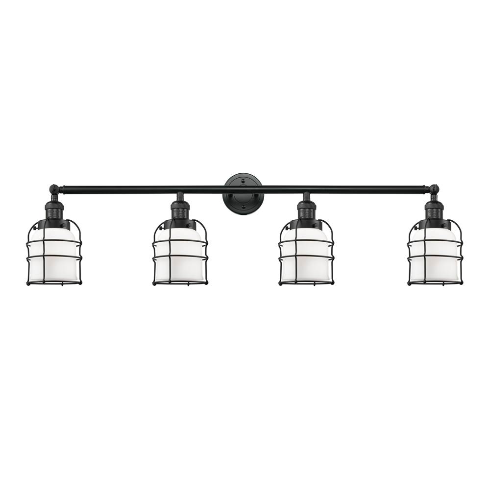 Innovations Small Bell Cage 4 Light Bath Vanity Light part of the Franklin Restoration Collection