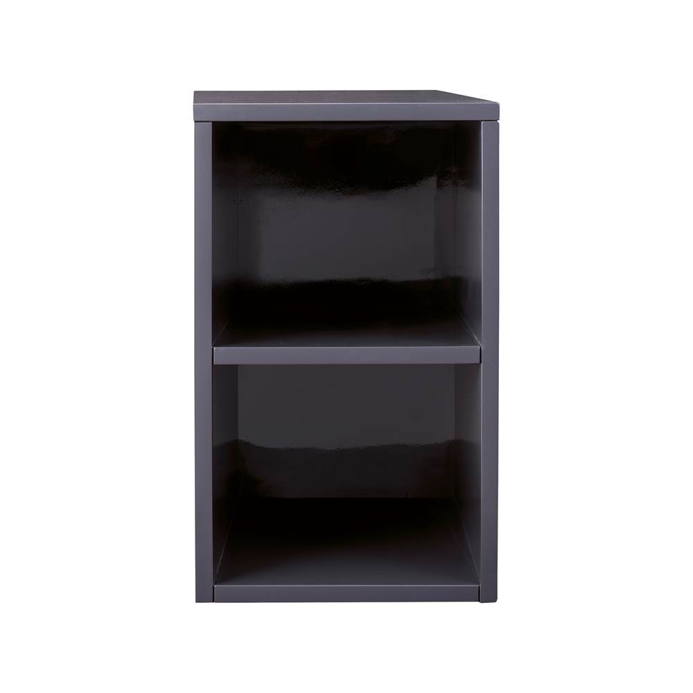 James Martin Vanities Milan 12'' Storage Cabinet (Short), Modern Grey Glossy