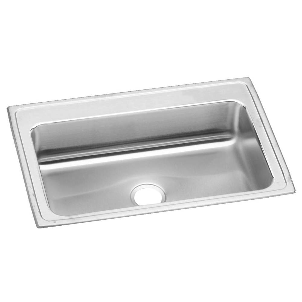 Just Manufacturing Stainless Steel 33'' x 22'' x 7-5/8'' 0-Hole Single Bowl Drop-in Sink
