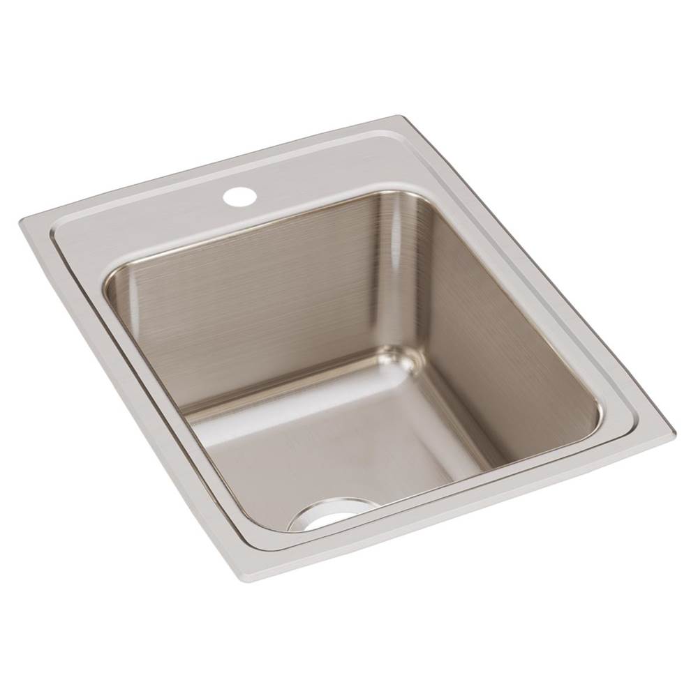 Just Manufacturing Stainless Steel 17'' x 22'' x 10-1/8'' 1-Hole Single Bowl Drop-in Sink