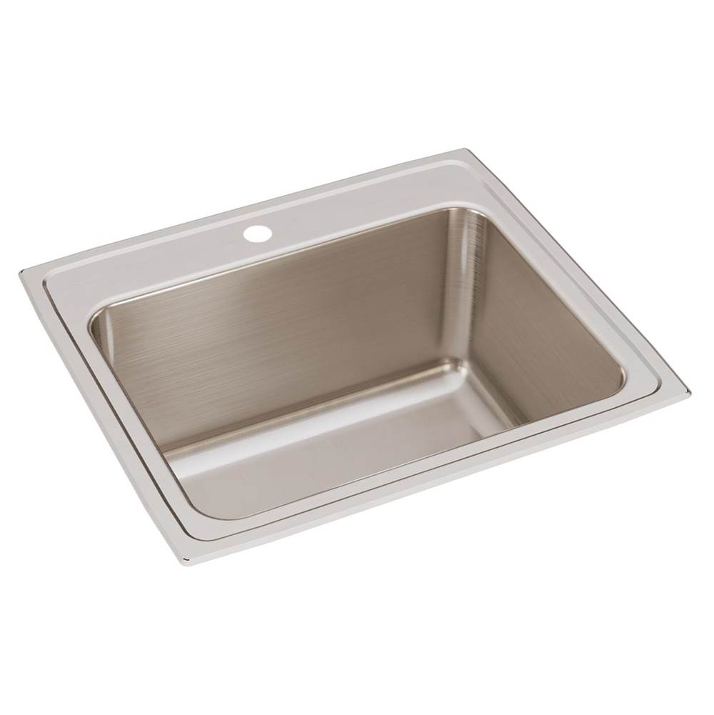 Just Manufacturing Stainless Steel 25'' x 21-1/4'' x 12'' 3-Hole Single Bowl Drop-in Sink