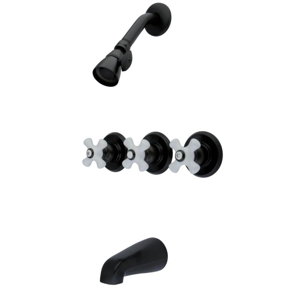 Kingston Brass Tub and Shower Faucet, Oil Rubbed Bronze