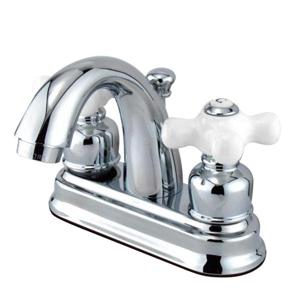 Kingston Brass Restoration 4 in. Centerset Bathroom Faucet, Polished Chrome