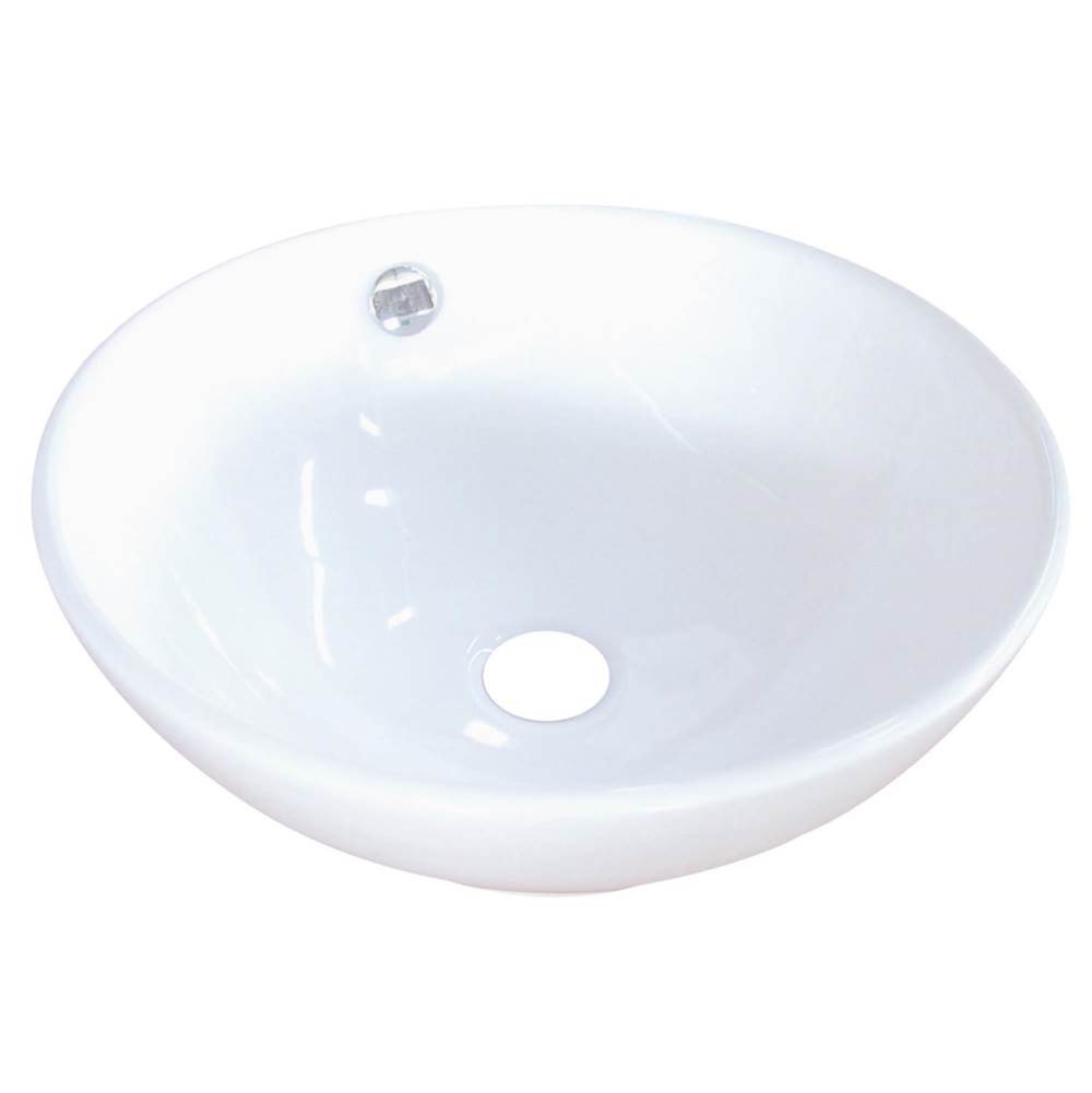 Kingston Brass Fauceture Perfection Vessel Sink, White