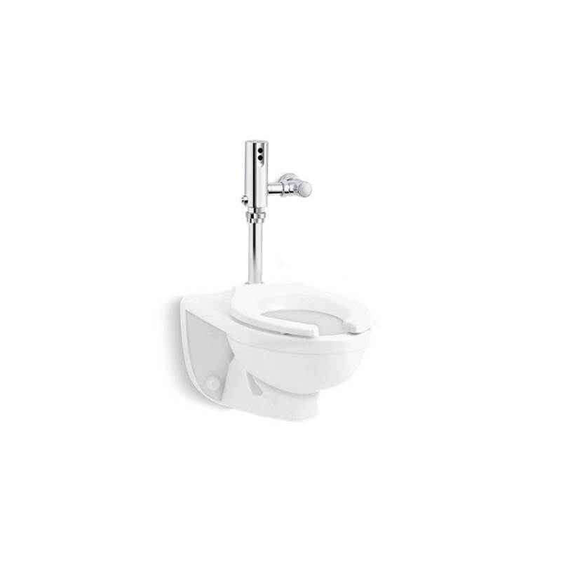 Kohler Kingston™ Ultra Antimicrobial toilet with Mach® Tripoint® touchless DC 1.6 gpf flushometer