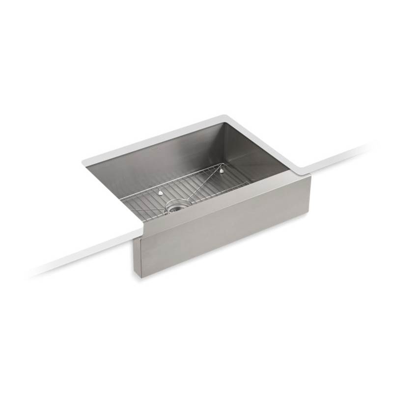 Kohler Vault™ 29-1/2'' x 21-1/4'' x 9-5/16'' Undermount single-bowl farmhouse kitchen sink for 30'' cabinet