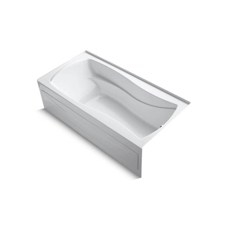 Kohler Mariposa® 72'' x 36'' alcove bath with Bask® heated surface, integral apron, integral flange, and right-hand drain