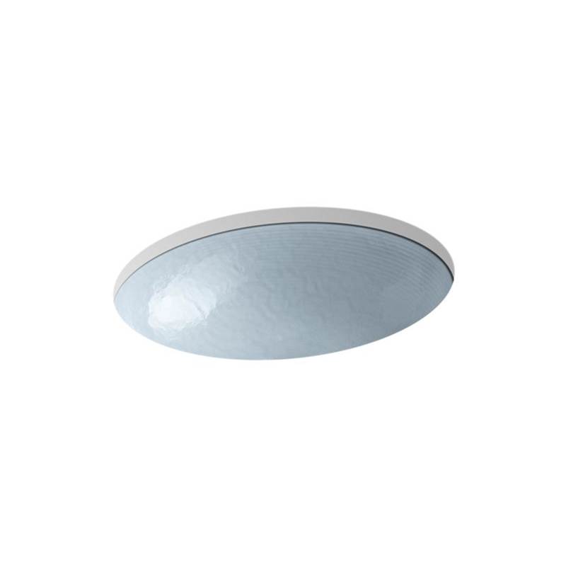 Kohler Whist® Glass undermount bathroom sink in Opaque Dusk