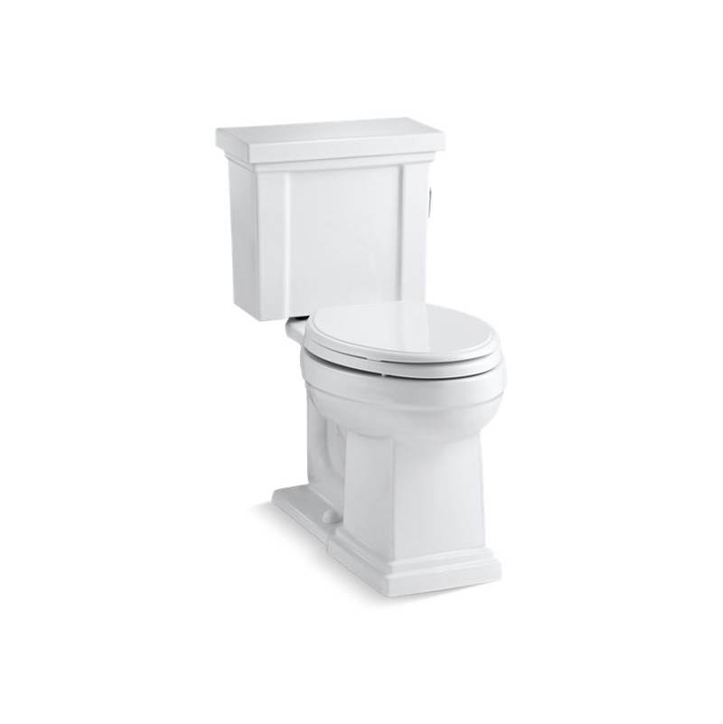Kohler Tresham® Comfort Height® Two-piece elongated 1.28 gpf chair height toilet with right-hand trip lever