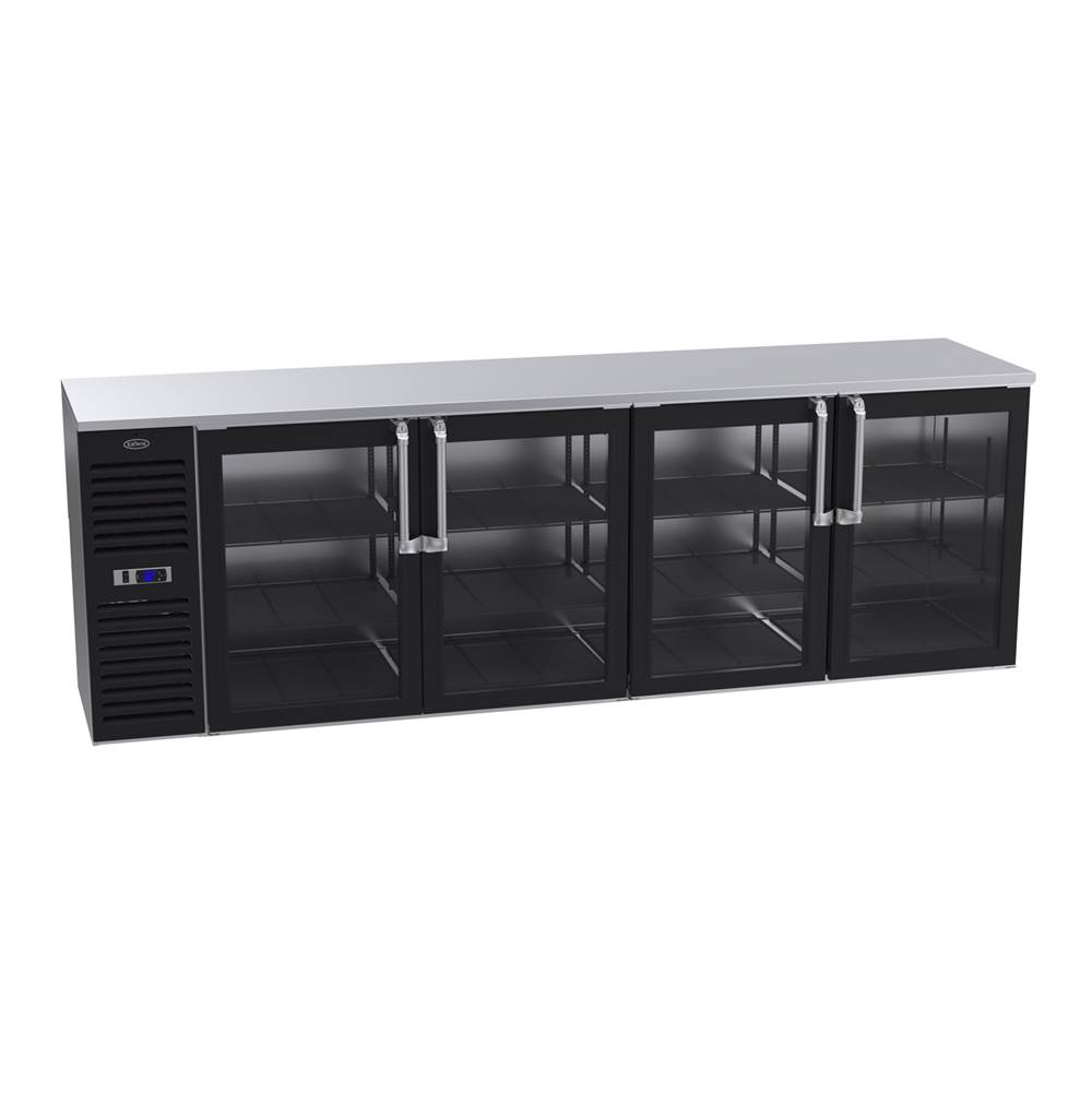 Krowne Krowne Royal 108'' Self Contained Backbar, Left Cabinet Bv Glass Right Right Right Left Doors And Top
