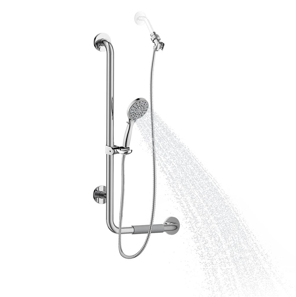 Pulse Shower Spas PULSE ShowerSpas ErgoSlideBar Stainless Steel Polished - Left