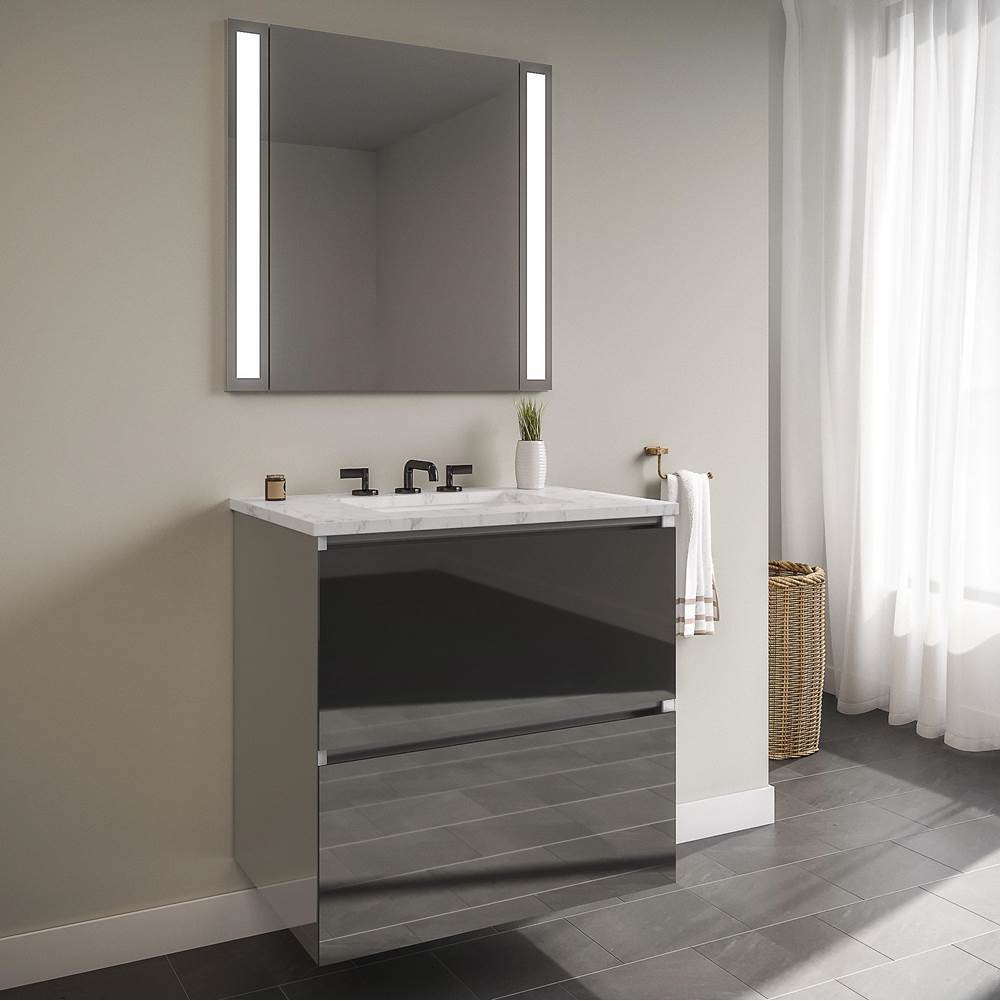 Robern Curated Cartesian Vanity, 30'' x 15'' x 21'', Two Drawer