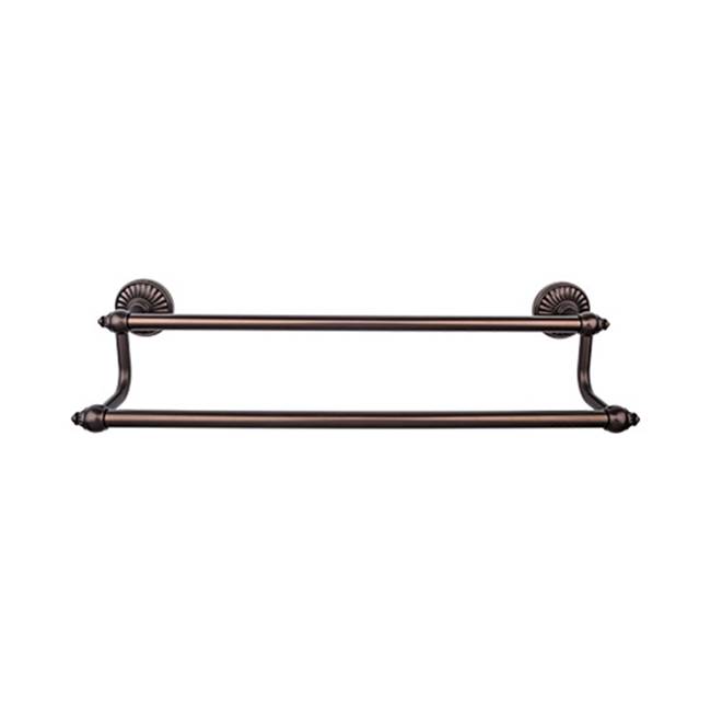 Top Knobs Tuscany Bath Towel Bar 24 Inch Double Oil Rubbed Bronze