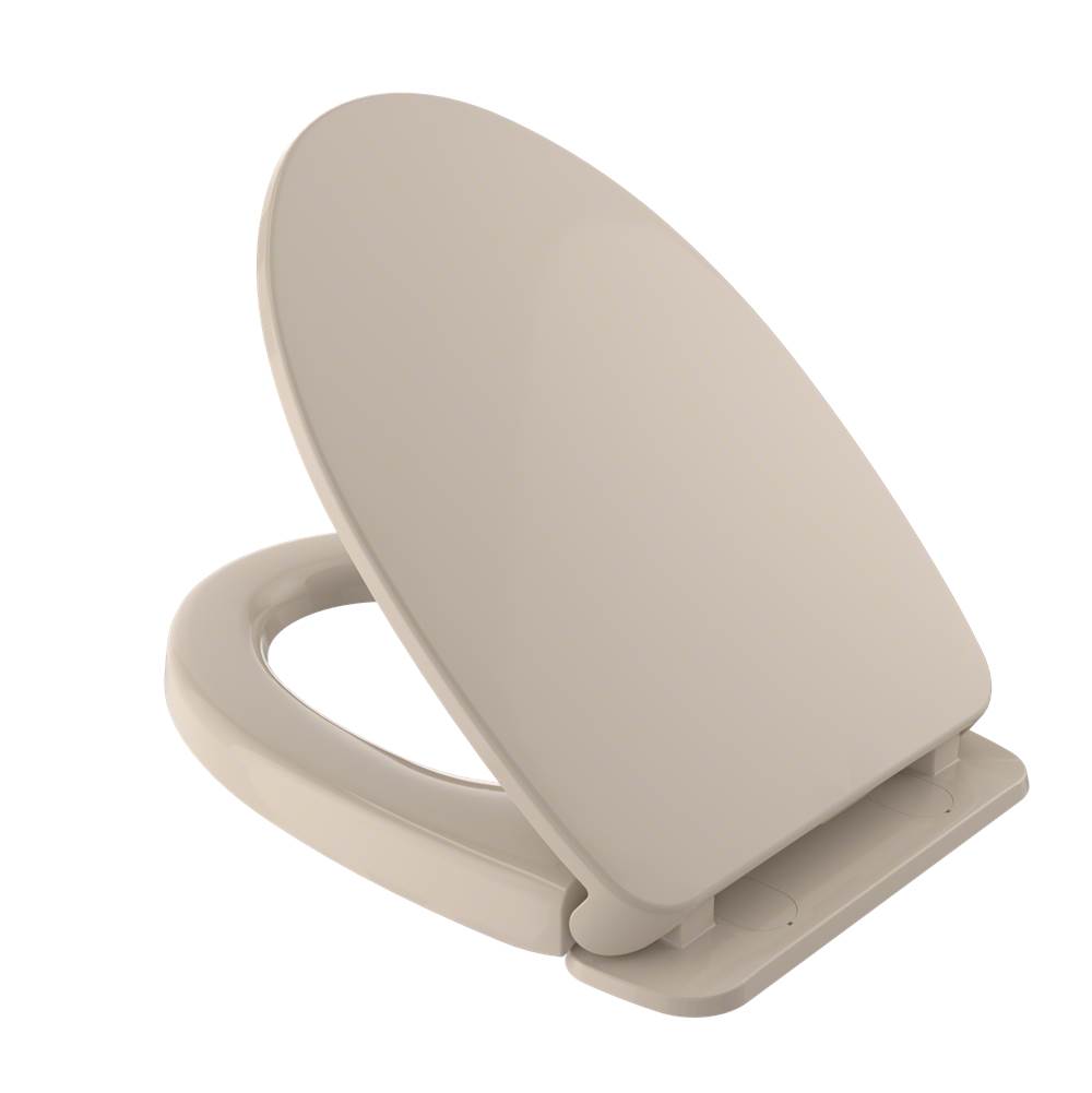 TOTO Toto Softclose Non Slamming, Slow Close Elongated Toilet Seat And Lid, Bone
