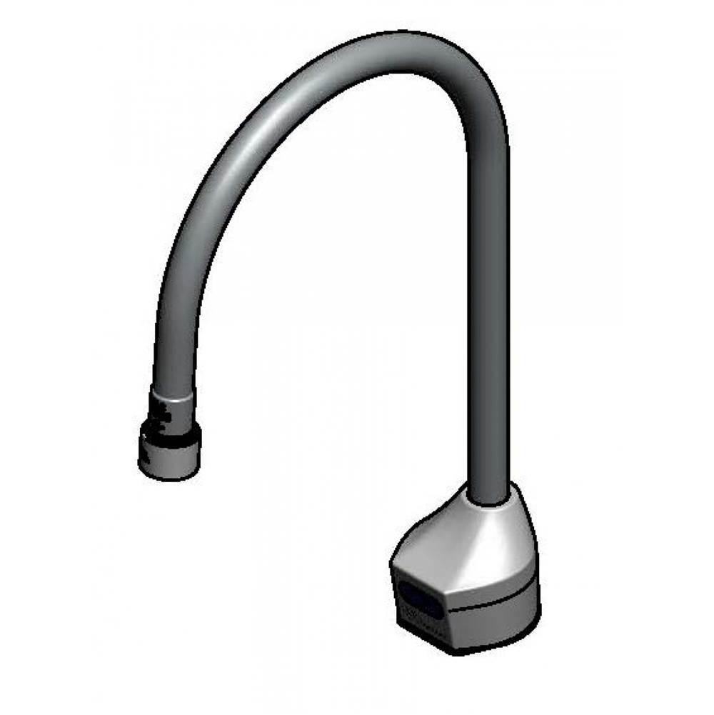 T&S Brass ChekPoint Electronic Sensor Faucet, 8'' Rigid Gooseneck w/ VR 1.0 GPM Aerator